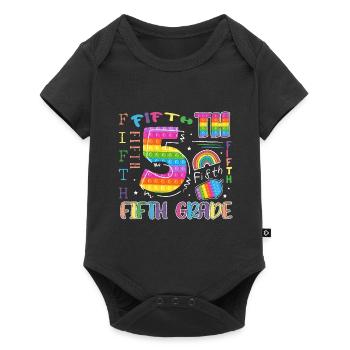 5th Grade School Child First Day of School - Baby Premium short-sleeve bodysuit - black - Front