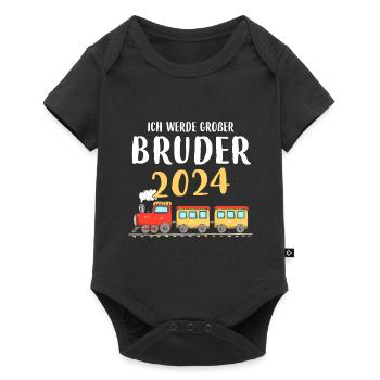 I'm going to be a big brother in 2024 - Baby Premium short-sleeve bodysuit - black - Front