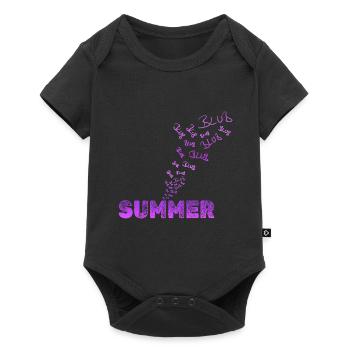 Fun Summer - Baby Premium short-sleeve bodysuit - black - Front