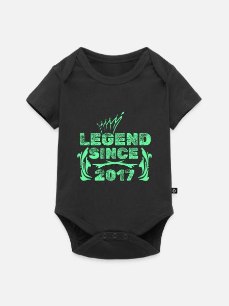 2017 - Baby Premium Kurzarmbody - Schwarz