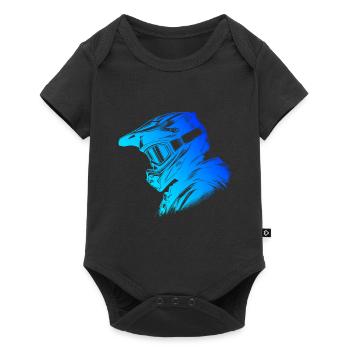 MTB Men Cycling Cyclist Cycling Mountainbi - Baby Premium short-sleeve bodysuit - black - Front