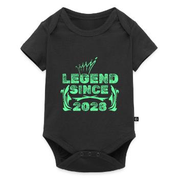 2028 - Baby Premium Kurzarmbody - Schwarz - Vorne