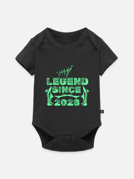 2028 - Baby Premium Kurzarmbody - Schwarz