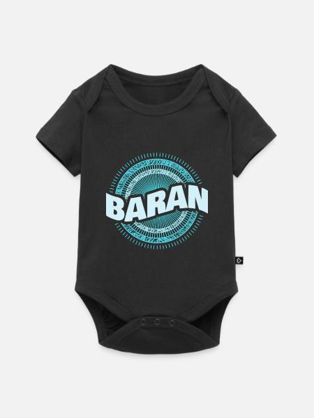 Geschenkidee Baran - Baby Premium Kurzarmbody - Schwarz