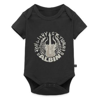 Albin - Baby Premium short-sleeve bodysuit - black - Front