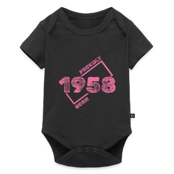 1958 - Body à manches courtes Premium Bébé - noir - Devant