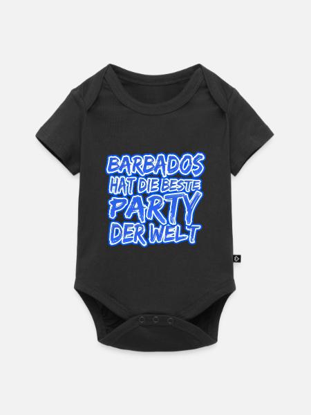 Barbados Barbados - Baby Premium Kurzarmbody - Schwarz