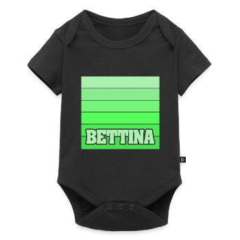 Geschenk für Bettina - Baby Premium Kurzarmbody - Schwarz - Vorne