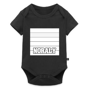 Nom de la femme Noraly - Body à manches courtes Premium Bébé - noir - Devant