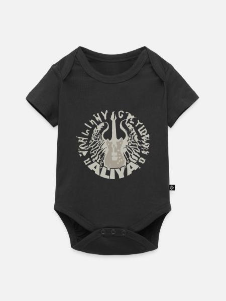 Aliya - Baby Premium Kurzarmbody - Schwarz