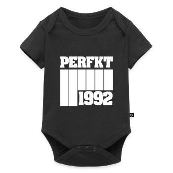 1992 - Baby Premium Kurzarmbody - Schwarz - Vorne