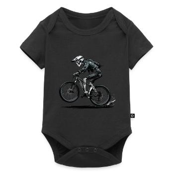 Mountain Bike Bicycle Biking Downhill Sport Downhill - Baby Premium short-sleeve bodysuit - black - Front