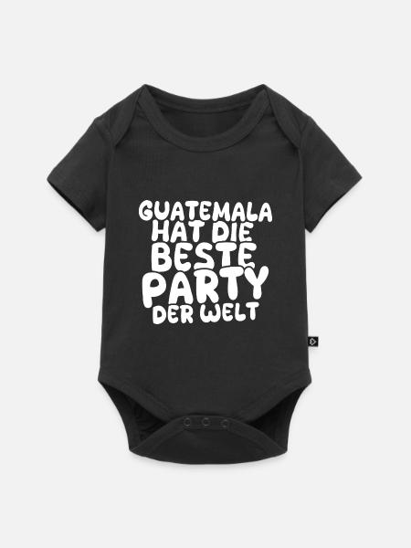 Geschenk für Guatemala - Baby Premium Kurzarmbody - Schwarz