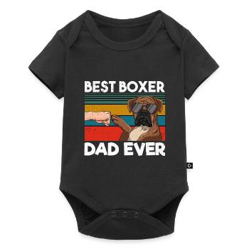 Best Boxer Dad Ever - Baby Premium short-sleeve bodysuit - black - Front