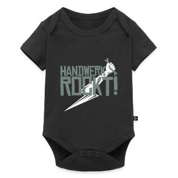 Handwerk rockt - Baby Premium Kurzarmbody - Schwarz - Vorne