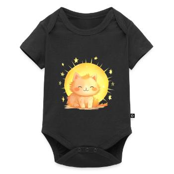 SONNE SONNENSCHEIN SONNENBLUME - Baby Premium Kurzarmbody - Schwarz - Vorne