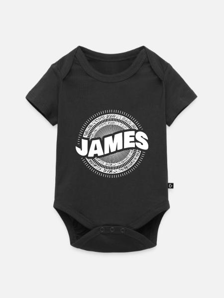 James als Geschenkidee - Baby Premium Kurzarmbody - Schwarz
