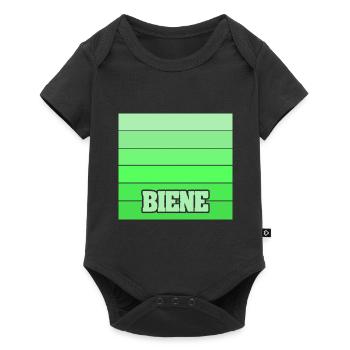 Biene als Tochter - Baby Premium Kurzarmbody - Schwarz - Vorne