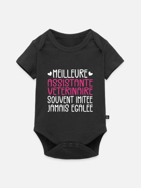 Souvent imitée Meilleure assistante vétérinaire - Body à manches courtes Premium Bébé - noir