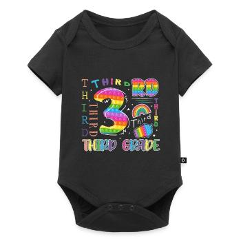 Écolier de 3e année Premier jour d’école - Body à manches courtes Premium Bébé - noir - Devant