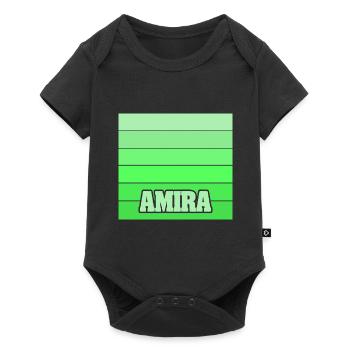 Amira as a daughter - Baby Premium short-sleeve bodysuit - black - Front