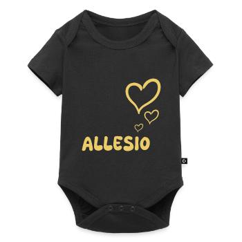 Allesio - Body à manches courtes Premium Bébé - noir - Devant