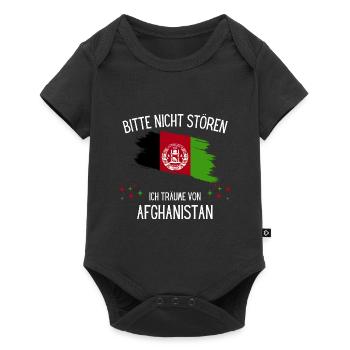 Bitte Nicht Stören Ich Träume Von Afghanistan - Baby Premium Kurzarmbody - Schwarz - Vorne