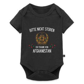 Bitte Nicht Stören Ich Träume Von Afghanistan - Baby Premium Kurzarmbody - Schwarz - Vorne