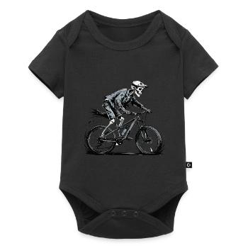 Mountain Bike Bicycle Biking Downhill Sport Downhill - Baby Premium short-sleeve bodysuit - black - Front