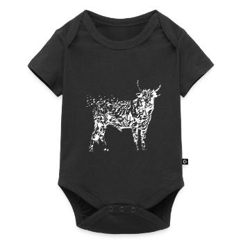 Stier - Baby Premium Kurzarmbody - Schwarz - Vorne