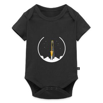 Trombone - Rocket, Funny Trombone Design - Baby Premium short-sleeve bodysuit - black - Front