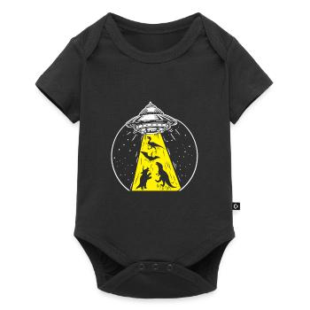 Dinosaure ovni - Body à manches courtes Premium Bébé - noir - Devant