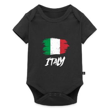 Italy flag Italy Italian flag gift - Baby Premium short-sleeve bodysuit - black - Front