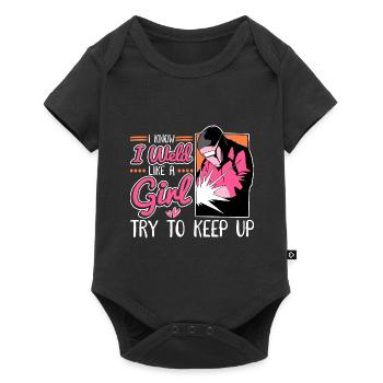 welding metalworker locksmith - Baby Premium short-sleeve bodysuit - black - Front