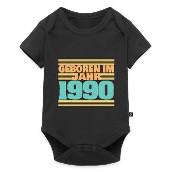 Geboren im Jahre 1990 - Baby Premium Kurzarmbody - Schwarz - Vorne