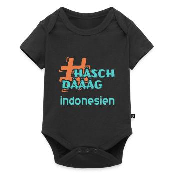 indonesien - Baby Premium Kurzarmbody - Schwarz - Vorne