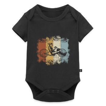 Vintage Handbike - Baby Premium short-sleeve bodysuit - black - Front
