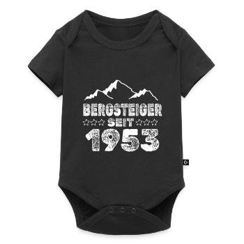 geboren 1953 - Baby Premium Kurzarmbody - Schwarz - Vorne