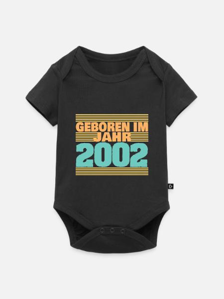 2002 - Baby Premium Kurzarmbody - Schwarz