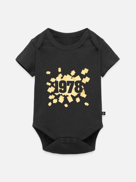 Witzig 1978 - Baby Premium Kurzarmbody - Schwarz