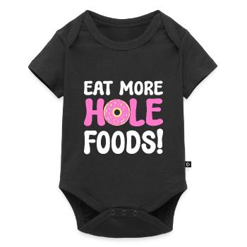 Eat More Hole Foods Donut Lover - Baby Premium short-sleeve bodysuit - black - Front