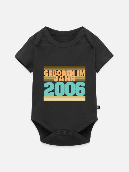 2006 2006 - Baby Premium Kurzarmbody - Schwarz