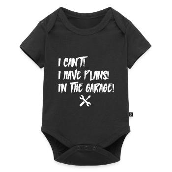 Je ne peux pas avoir de plans dans le garage pour la fête des pères - Body à manches courtes Premium Bébé - noir - Devant