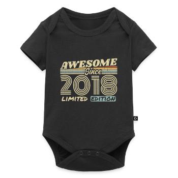 Vintage 2018 Retro - 2018 Birthday Gift - Baby Premium short-sleeve bodysuit - black - Front