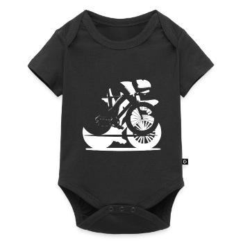 Cycliste sur route Femmes Cyclisme sur route Vélo de route pour hommes - Body à manches courtes Premium Bébé - noir - Devant
