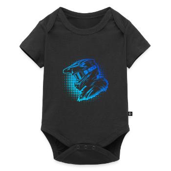 Mountain Bike Mountain Bike Cyclist MTB - Baby Premium short-sleeve bodysuit - black - Front
