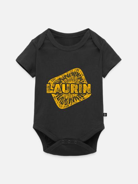 Sternenstaub Laurin - Baby Premium Kurzarmbody - Schwarz