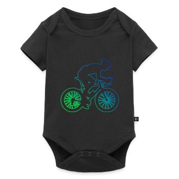Road Bike Women's Road Cycling Road Cyclist - Baby Premium short-sleeve bodysuit - black - Front
