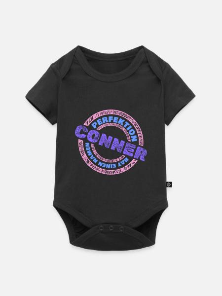 Conner als Conner - Baby Premium Kurzarmbody - Schwarz