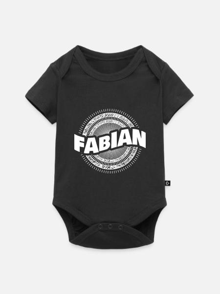 Fabian - Baby Premium Kurzarmbody - Schwarz